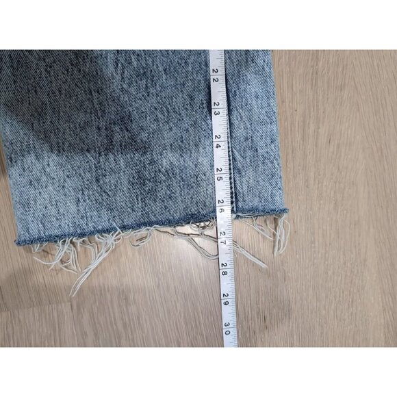 We The Free People Distressed My Own Lane Classic Straight Leg 30 Jeans Light - Picture 11 of 12